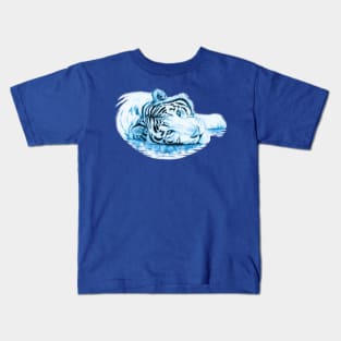 Blue water tiger - a symbol of 2022 Kids T-Shirt